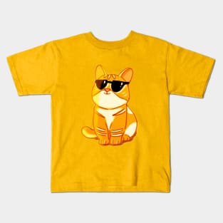 Thug life cat Kids T-Shirt